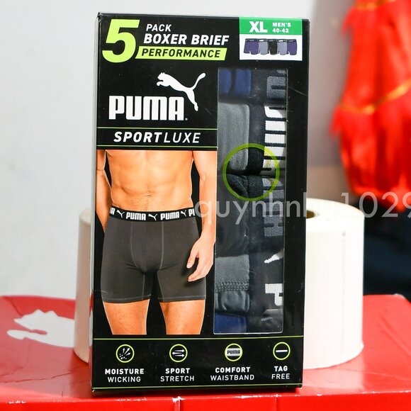 Puma Other - 5 pack Puma boxer brief performance sport luxe